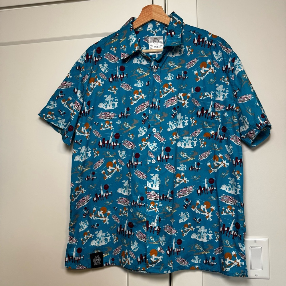 RSI “Ports of Stanton “ XL button down shirt. 100% cotton